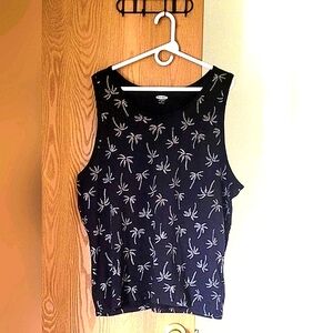 Old Navy Men's Beach Graphic Tank Top Soft Washed XL